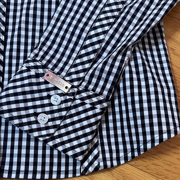 NWT! Express Women’s Black White Gingham Check Tailored Feminine Cut Classic - Picture 5 of 11